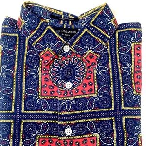 Men's Paisley Long Sleeve Casual Shirt